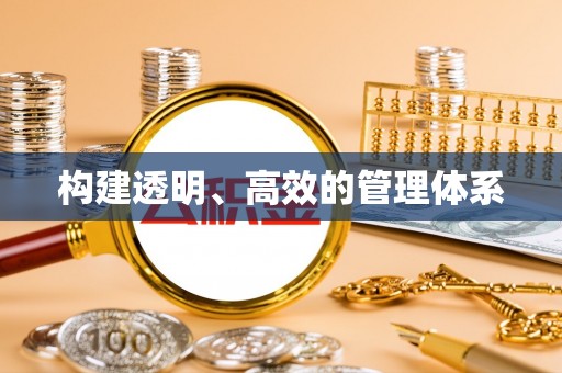 大渡口构建透明、高效的管理体系