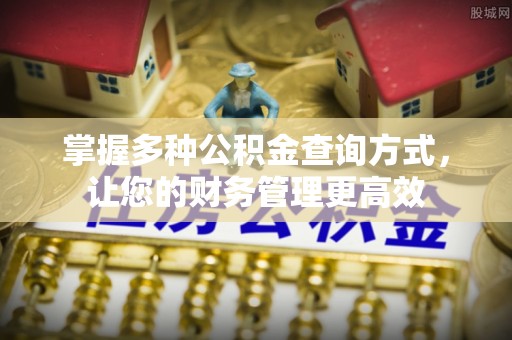 大渡口掌握多种公积金查询方式，让您的财务管理更高效