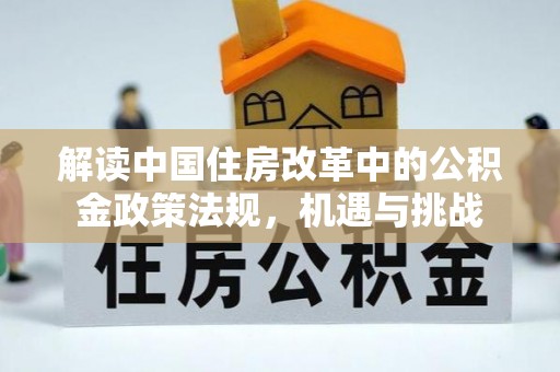 大渡口解读中国住房改革中的公积金政策法规，机遇与挑战
