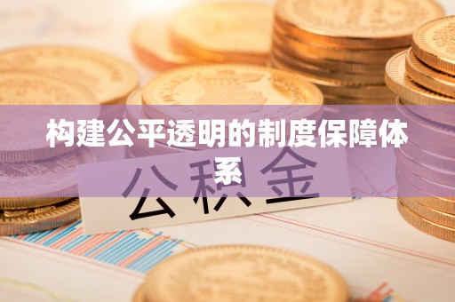 大渡口构建公平透明的制度保障体系