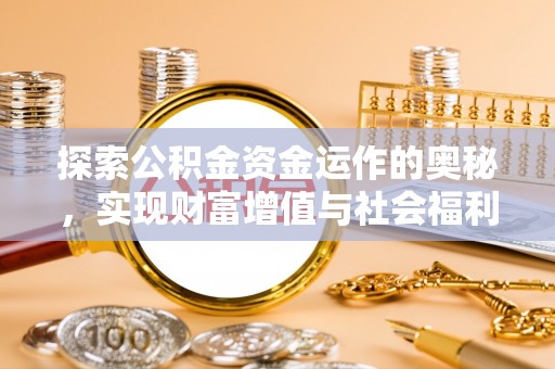 大渡口探索公积金资金运作的奥秘，实现财富增值与社会福利双赢