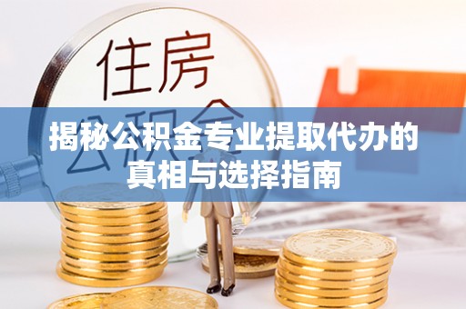 大渡口揭秘公积金专业提取代办的真相与选择指南