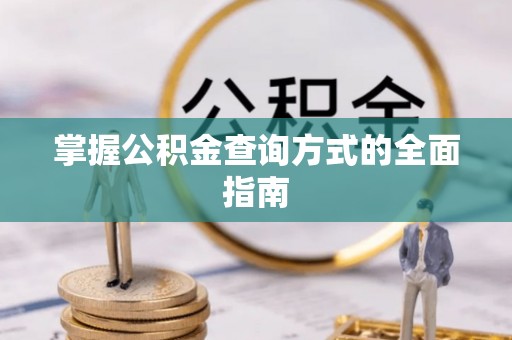 大渡口掌握公积金查询方式的全面指南