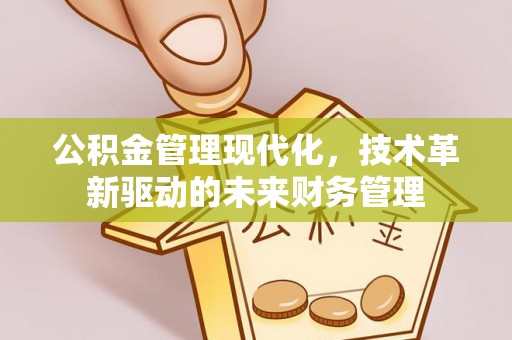 大渡口公积金管理现代化，技术革新驱动的未来财务管理