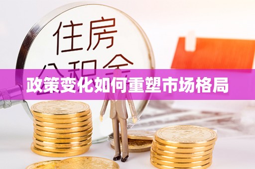大渡口政策变化如何重塑市场格局