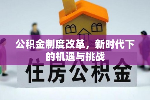 大渡口公积金制度改革，新时代下的机遇与挑战