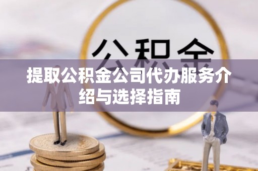 大渡口提取公积金公司代办服务介绍与选择指南