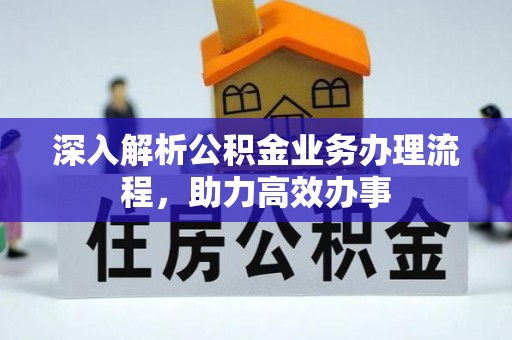 大渡口深入解析公积金业务办理流程，助力高效办事